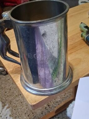 Vintage English Pewter Tankard